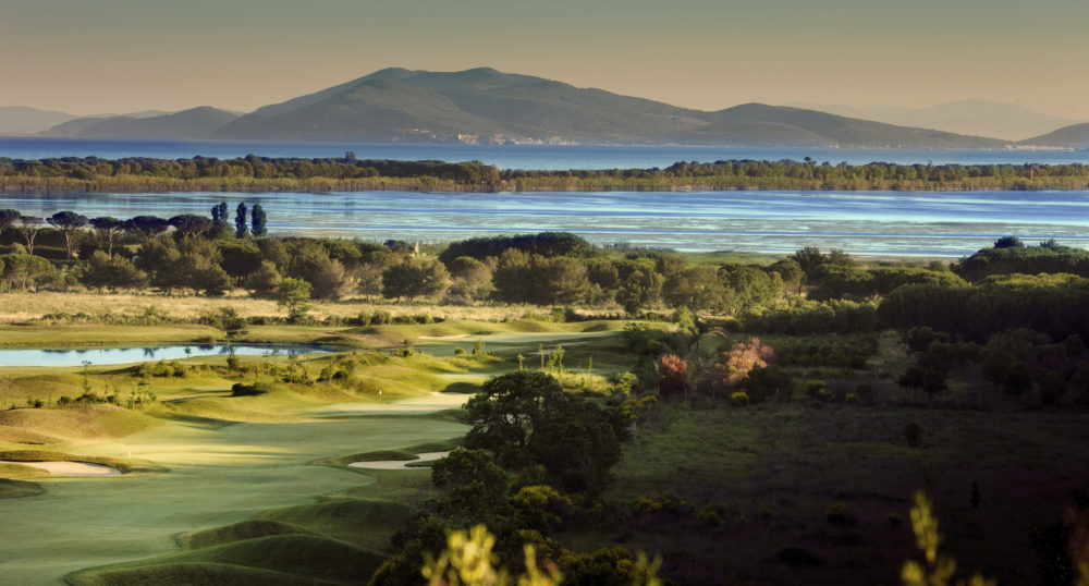 Panorama of the Argentario golf course and outdoor activity