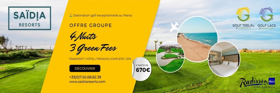 Séjour golf ensoleillé au Maroc à Saïdia Resort !