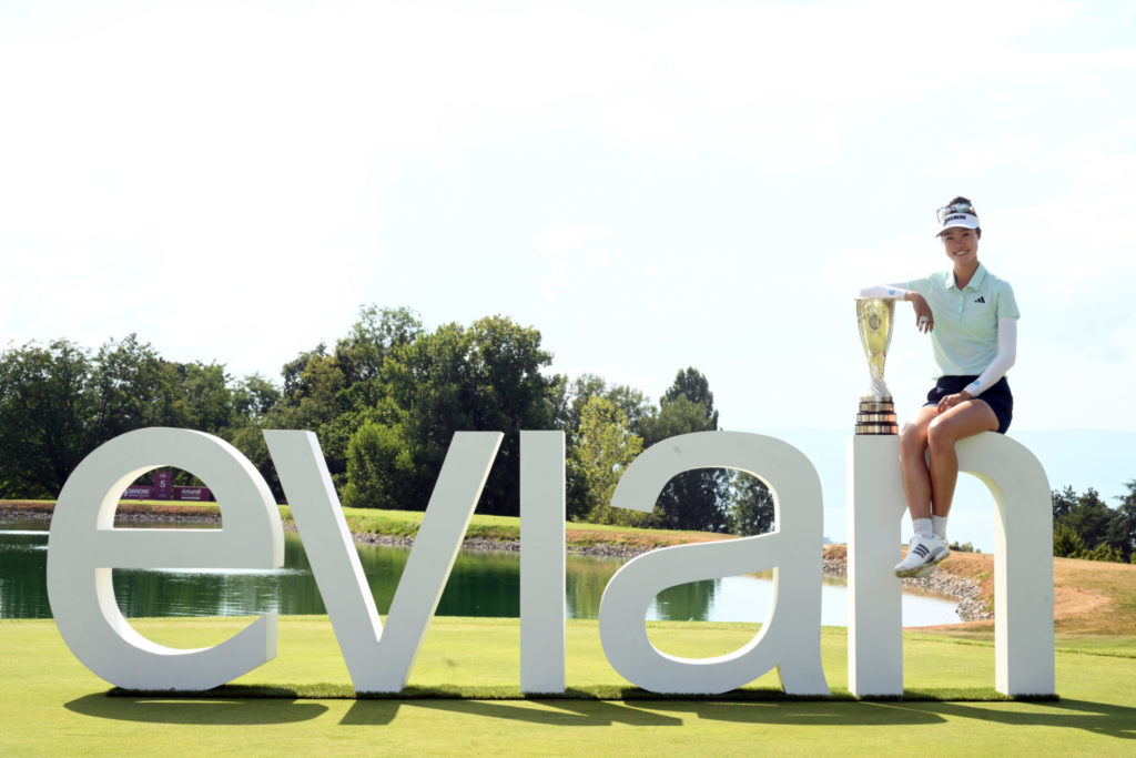 Grace Kim on top at Evian